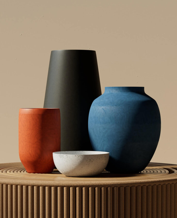 Ceramic vases set